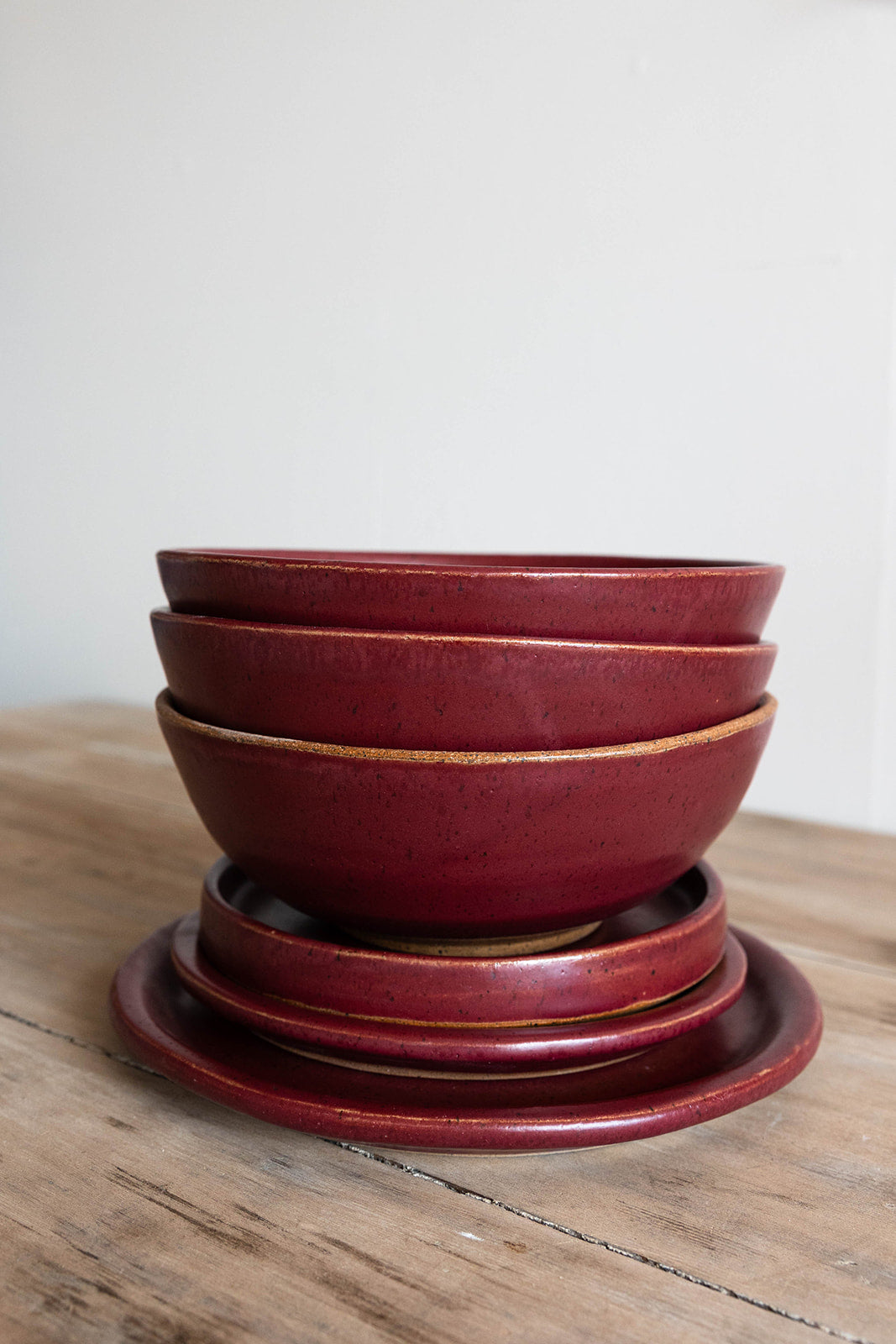 The Full Dinnerware Set - 8 place settings - KJ Pottery