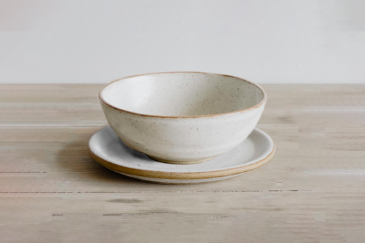 Dinner Plate + Ramen Bowl - KJ Pottery 