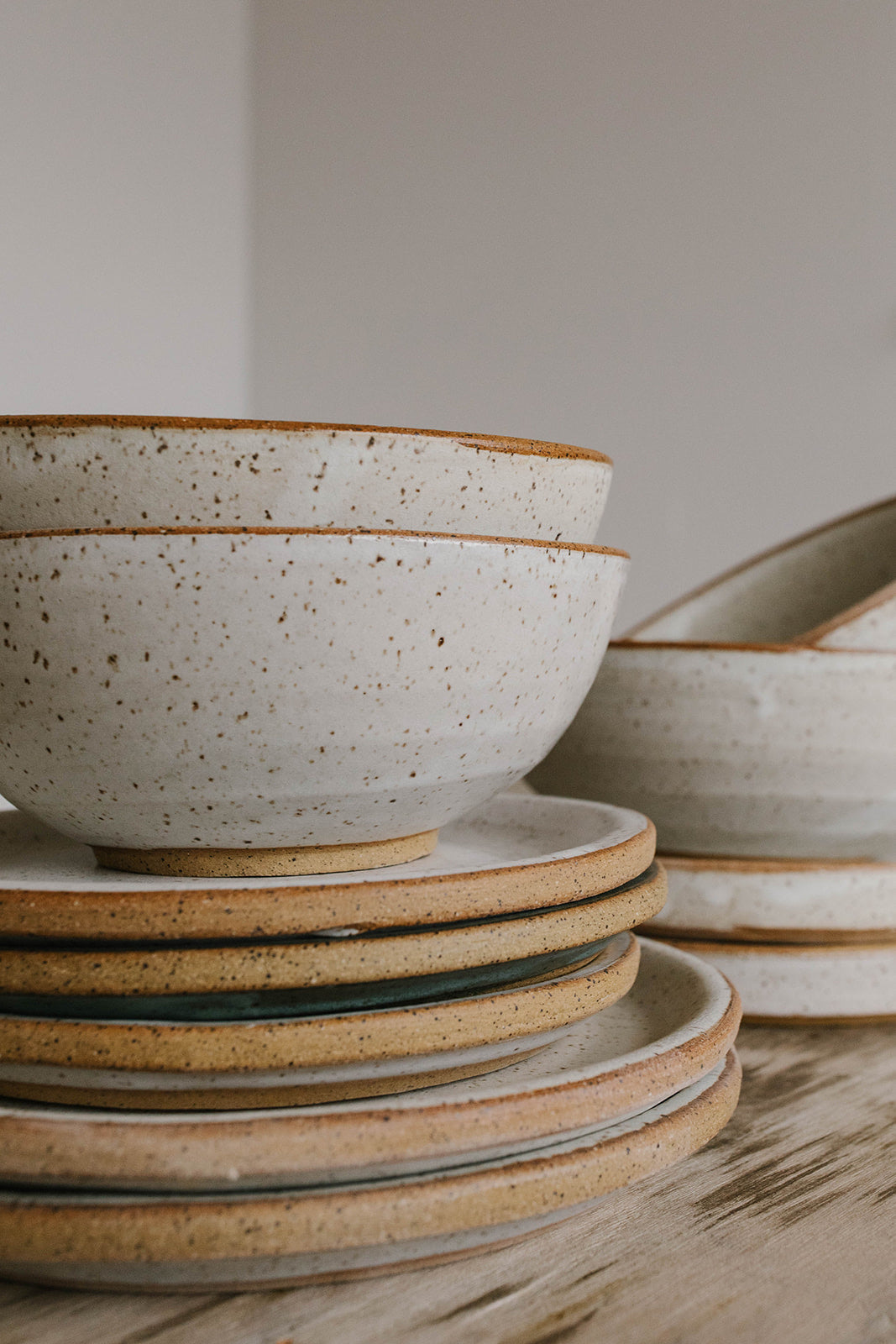 The Full Dinnerware Set - 8 place settings - KJ Pottery 