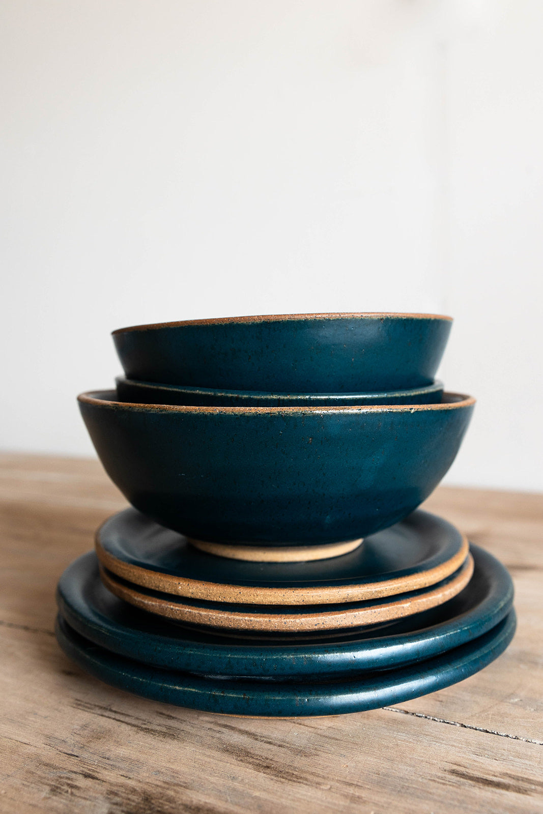 The Full Dinnerware Set - 8 place settings - KJ Pottery 