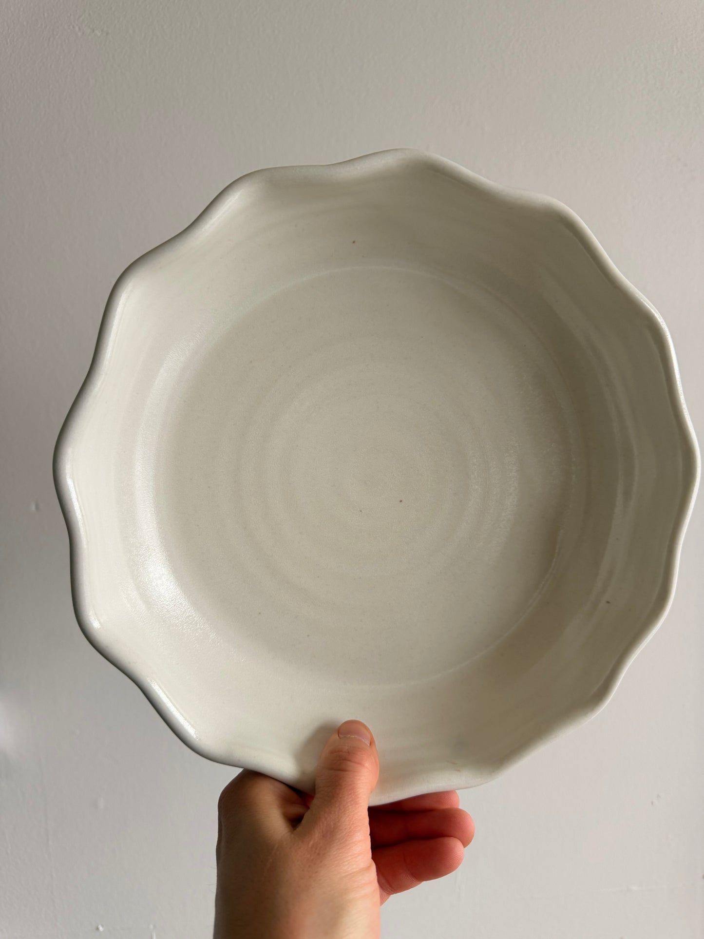 KJP Pie Dish - KJ Pottery 
