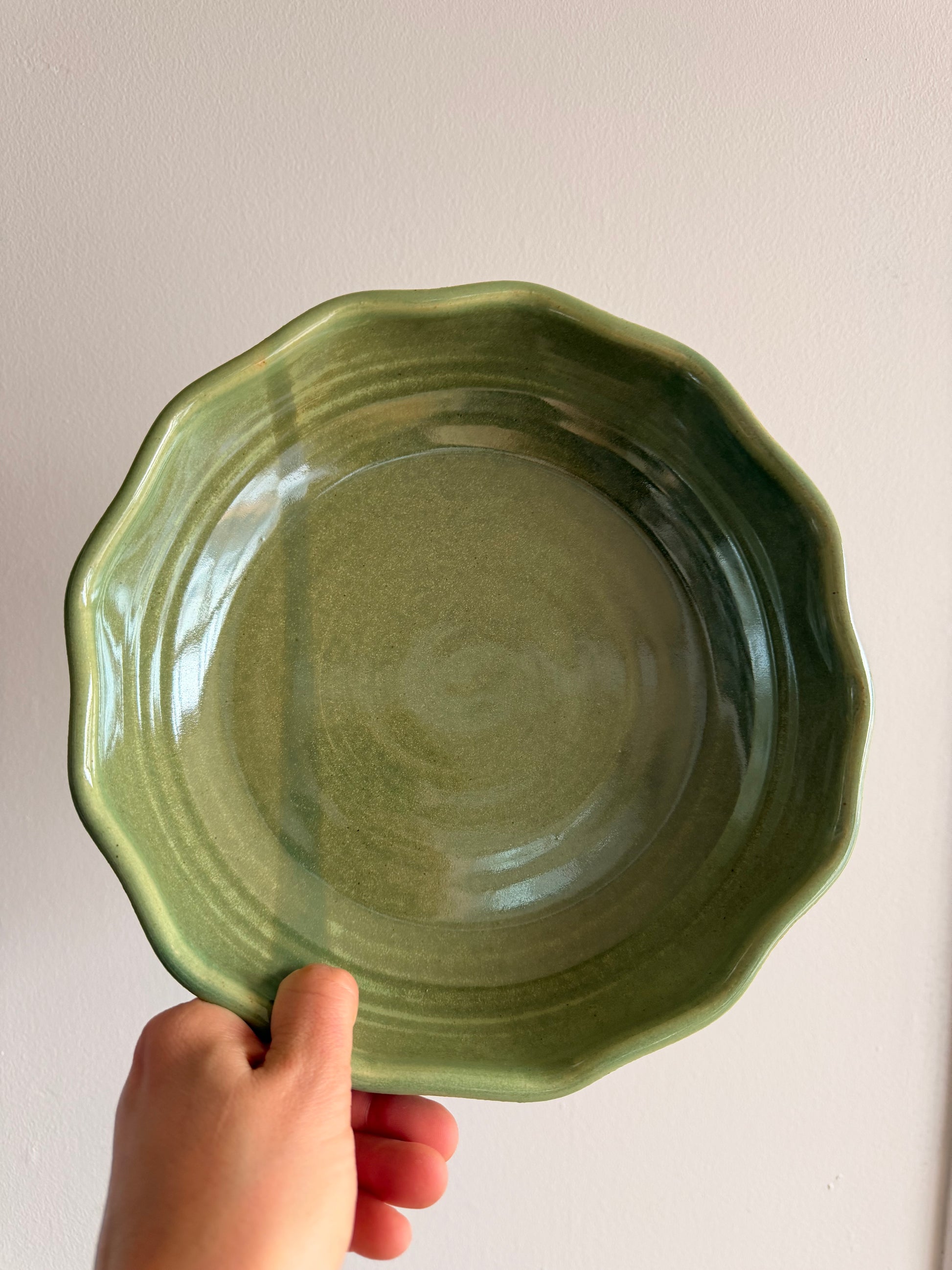 KJP Pie Dish - KJ Pottery 