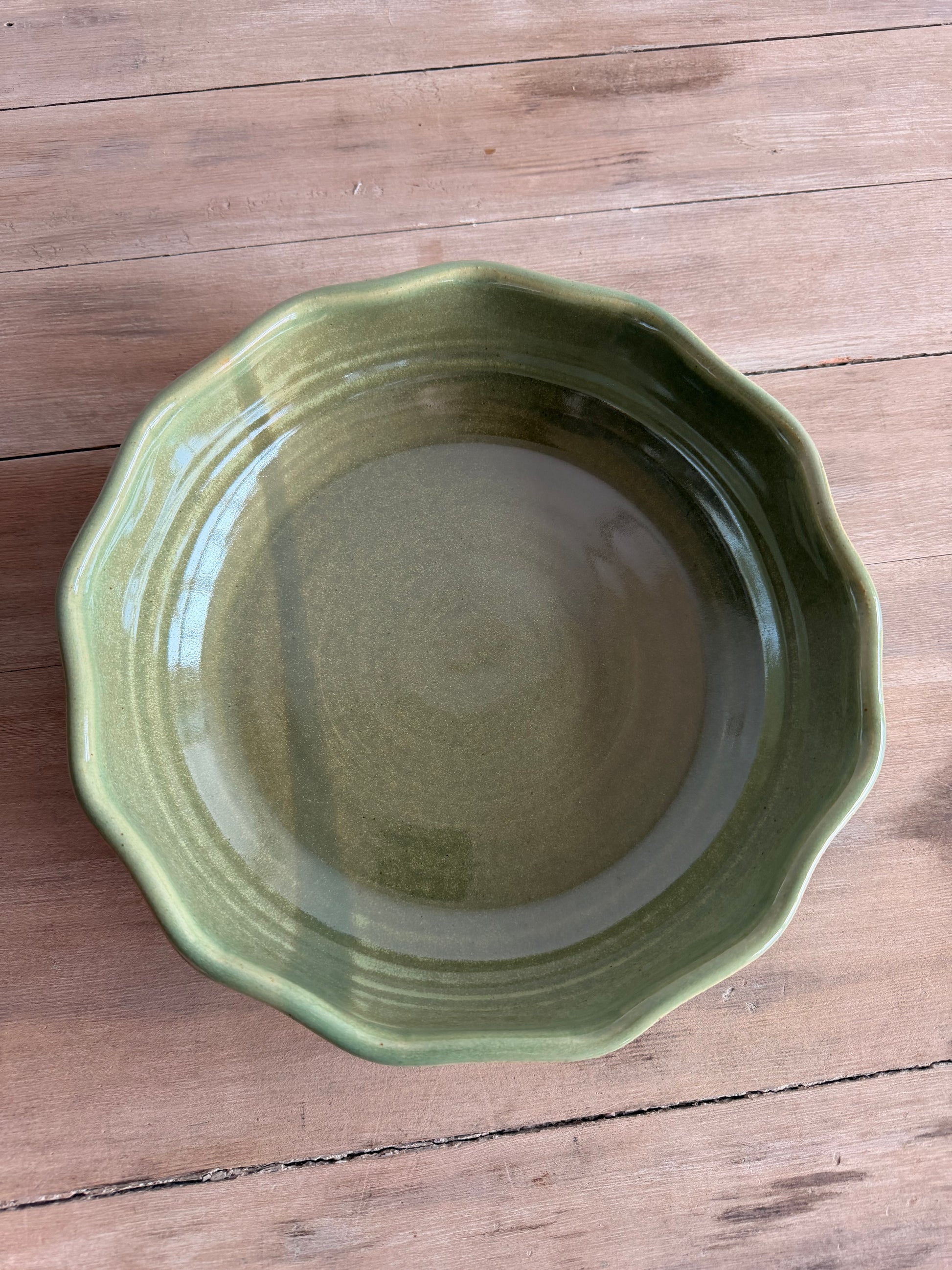 KJP Pie Dish - KJ Pottery 
