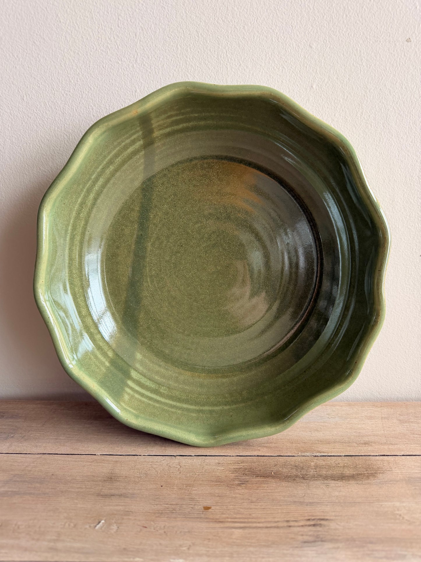 KJP Pie Dish - KJ Pottery 