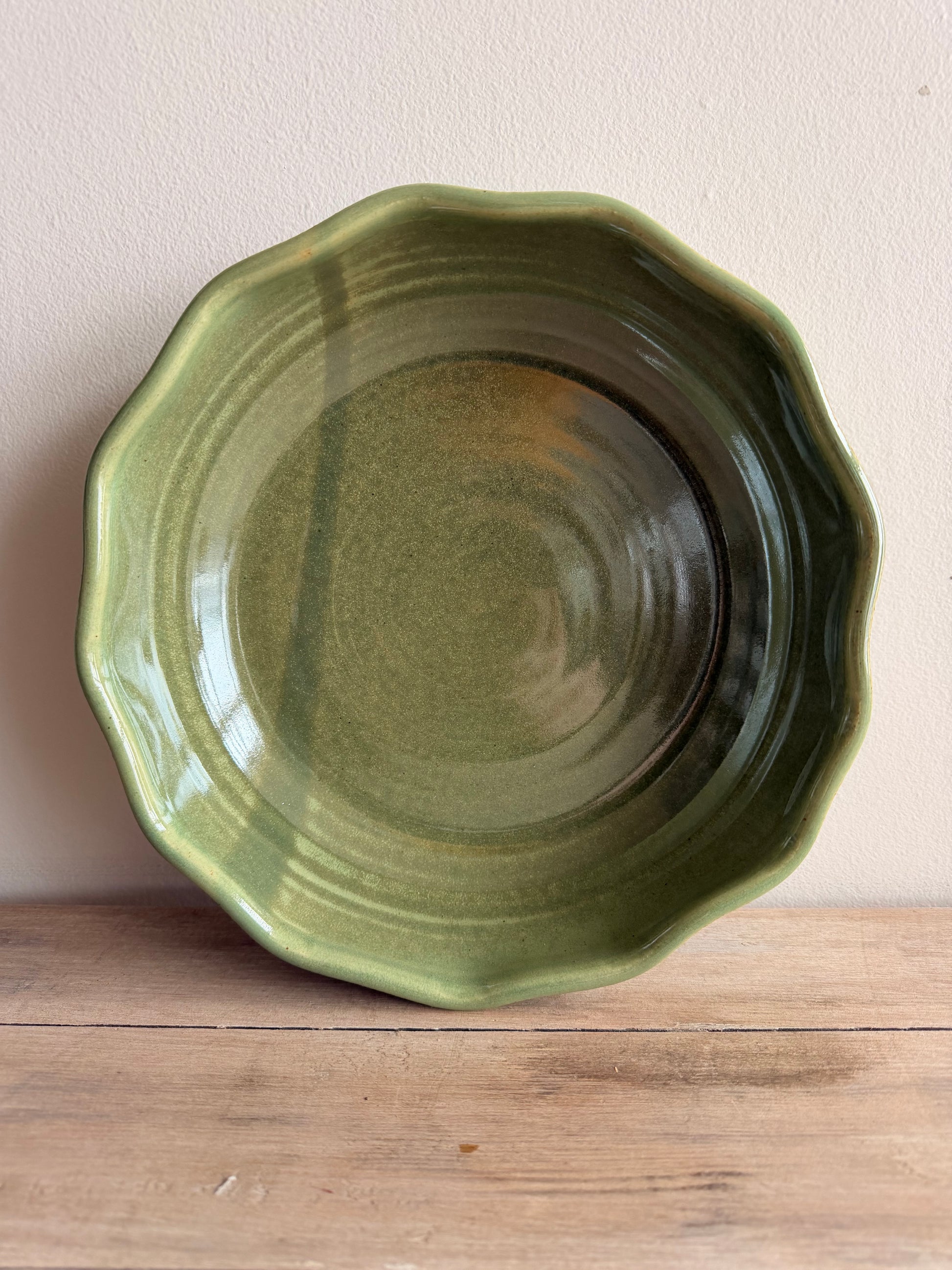 KJP Pie Dish - KJ Pottery 