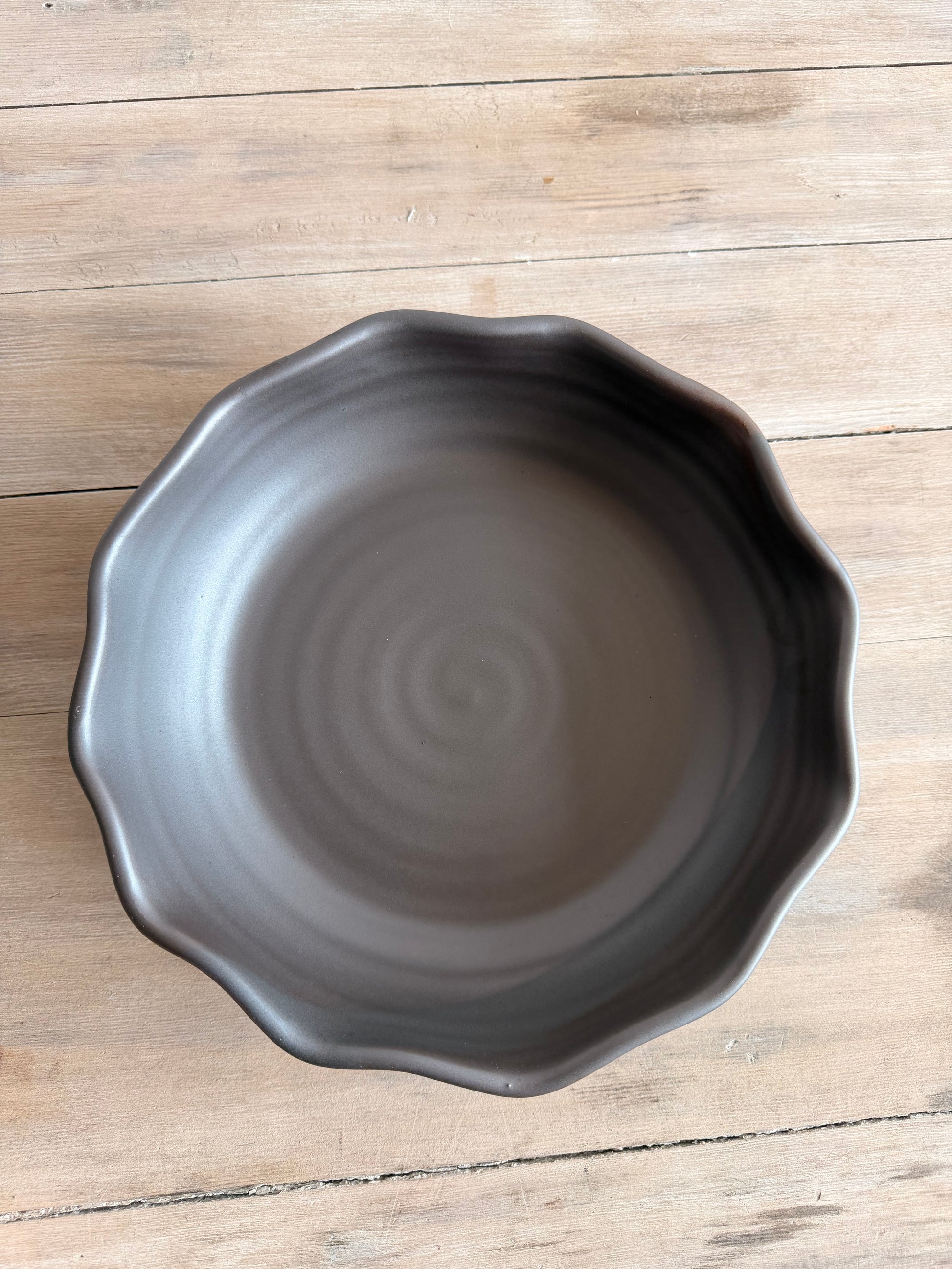 KJP Pie Dish - KJ Pottery 