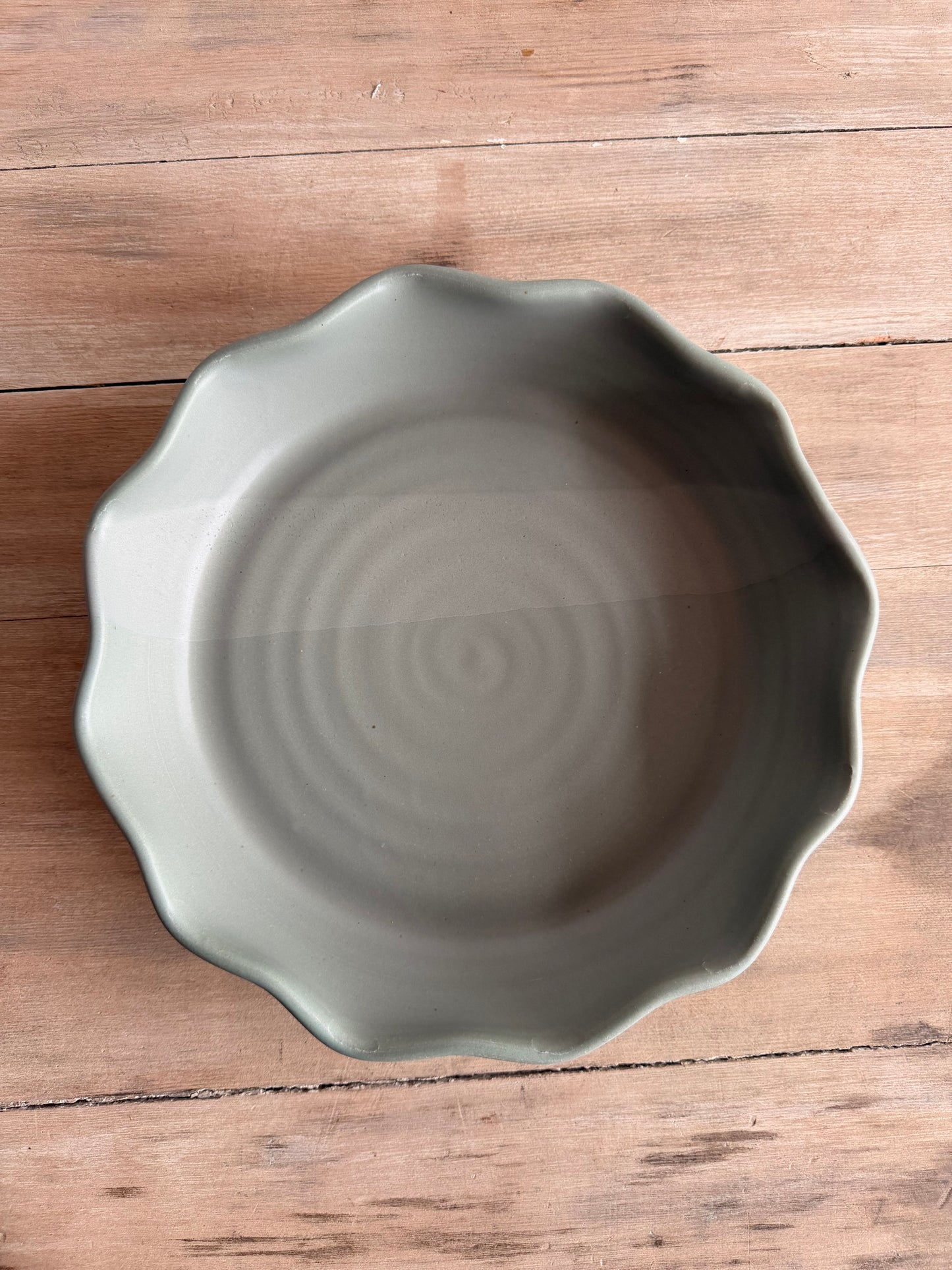 KJP Pie Dish - KJ Pottery 