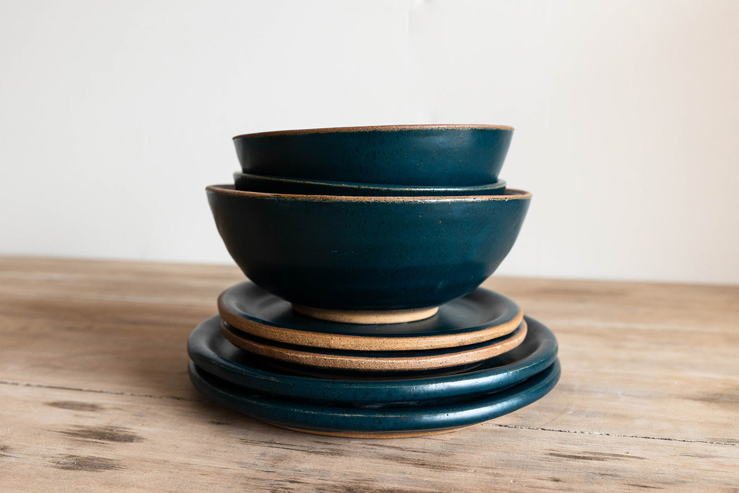 The Full Dinnerware Set - 8 place settings - KJ Pottery 