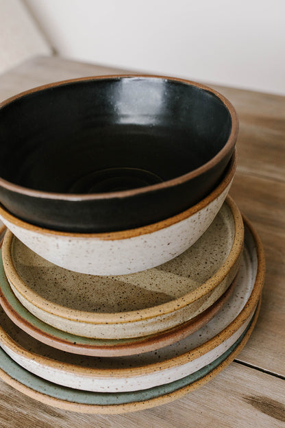 The Full Dinnerware Set - 8 place settings - KJ Pottery 
