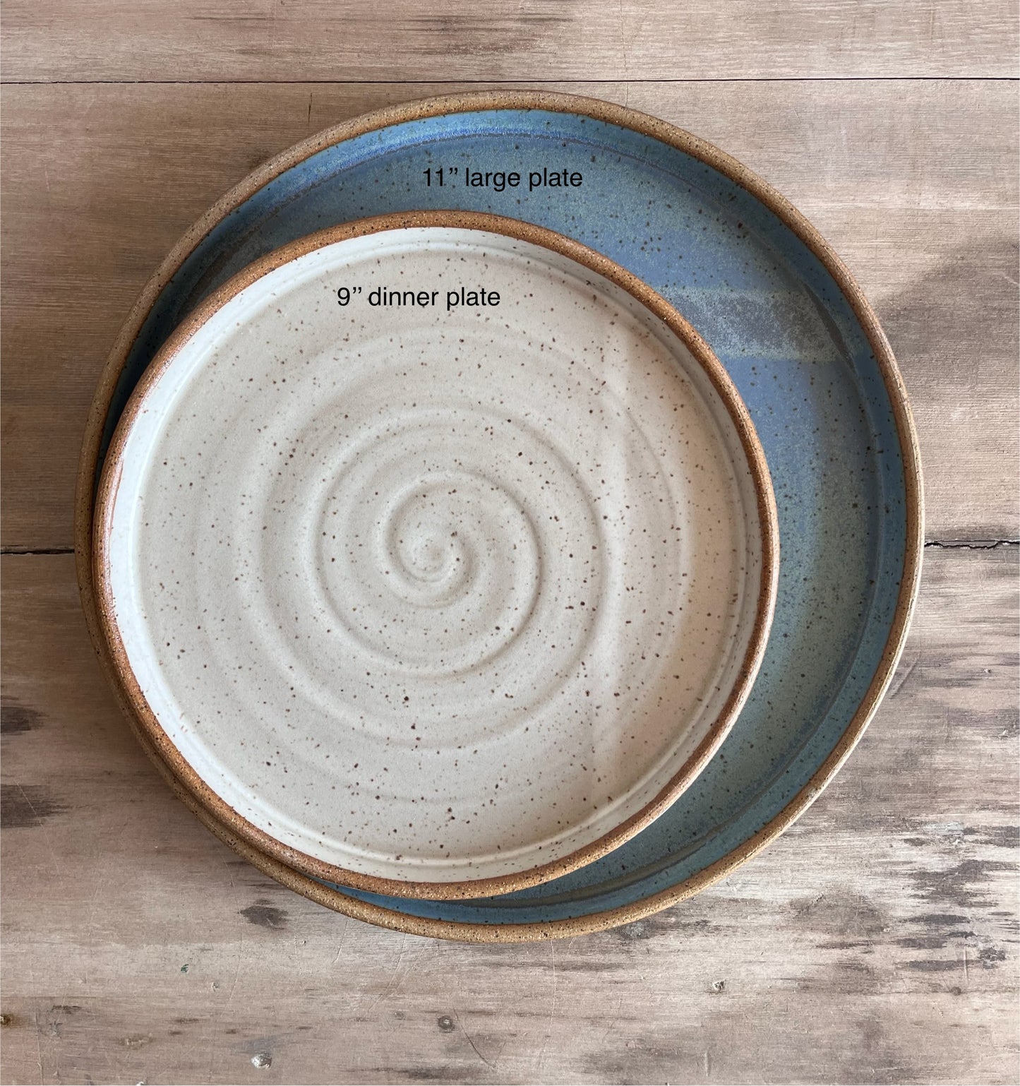 Large Dinner Plate / Serving Platter - KJ Pottery 