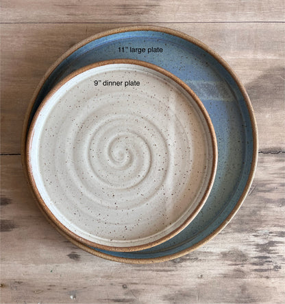Large Dinner Plate / Serving Platter - KJ Pottery 